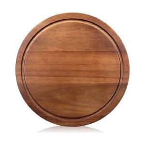 12-inch Round Acacia Wood Cutting Board