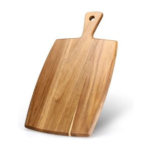 Acacia Wood Cutting Board with Handle